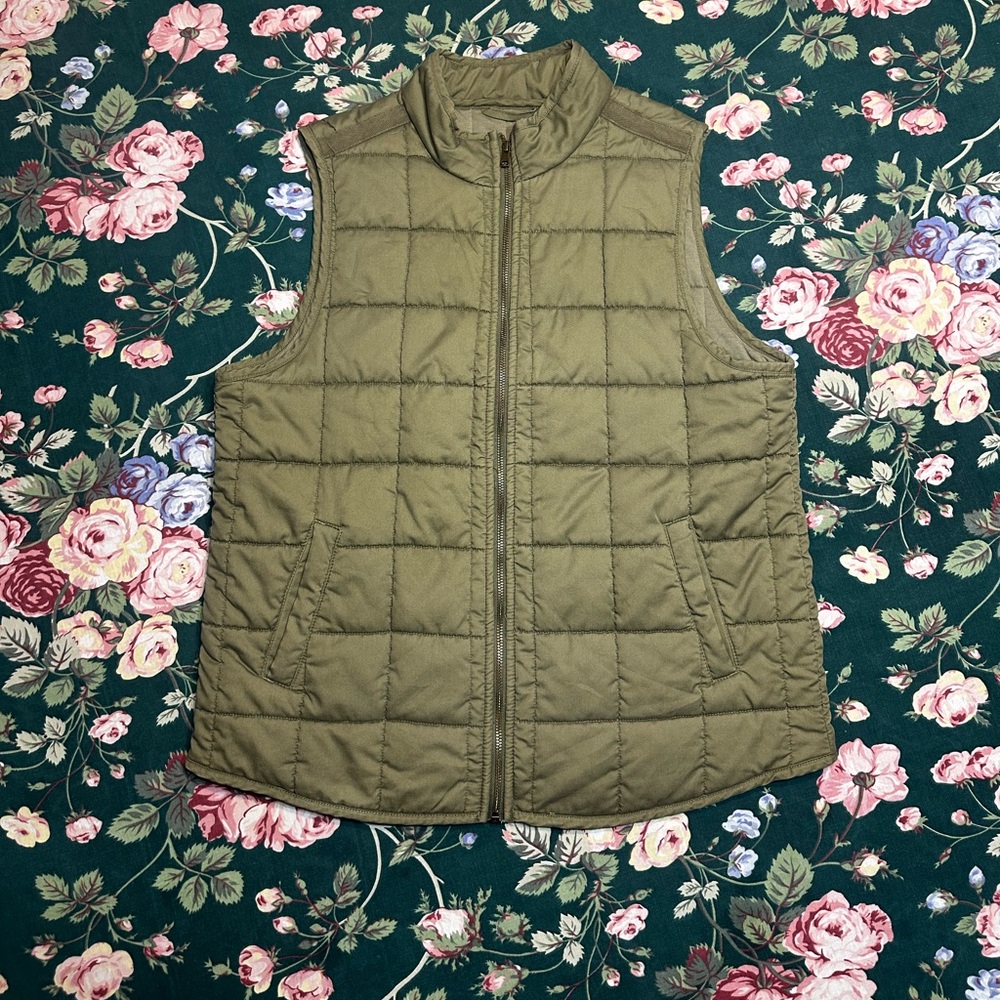 Dip Olive Green Puffer vest